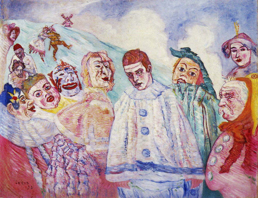 James Ensor The Despair of Pierrot or Pierrot in Despair (Second Version) 1910 Fine Art Print