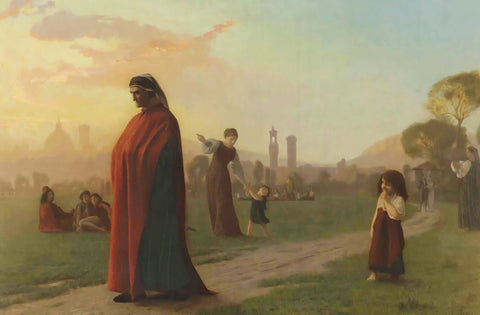 {{ product_title }} Fine Art Print | {{ product_vendor }} Jakero77 Jean Leon Gerome - Dante (He Hath Seen Hell) 1864 - 17" x 22" Fine Art Print Art Print  Jakero77