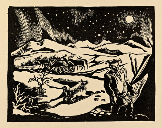 {{ product_title }} Fine Art Print | {{ product_vendor }} Jakero77 John Andreas Savio - Firelight Flickering on the Ceiling of the World - 17"x22" Fine Art Print Art Print  Jakero77