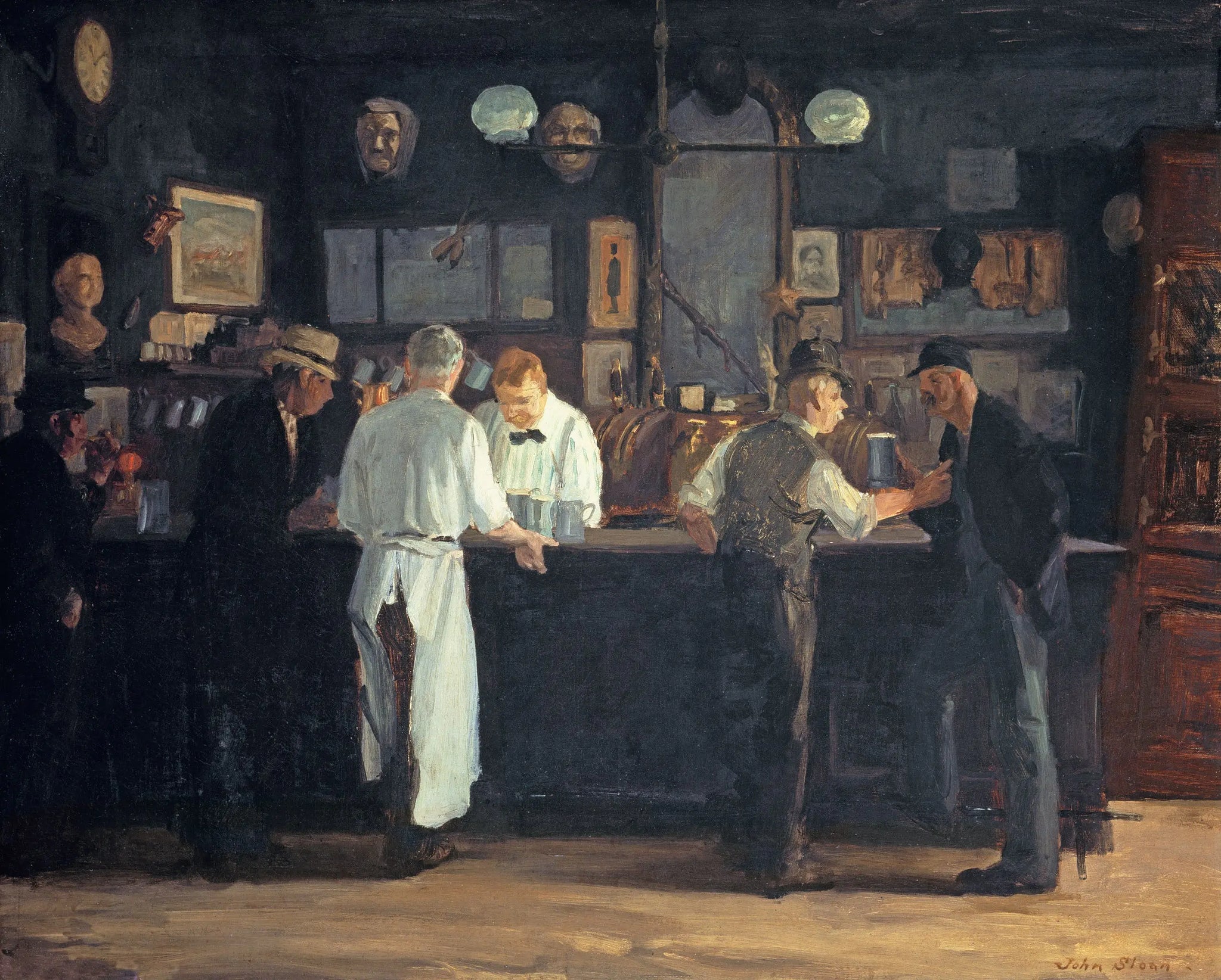 {{ product_title }} Fine Art Print | {{ product_vendor }} Jakero77 John Sloan - McSorley's Bar, New York City (1912) - 17" x 22" Fine Art Print Art Print  Jakero77