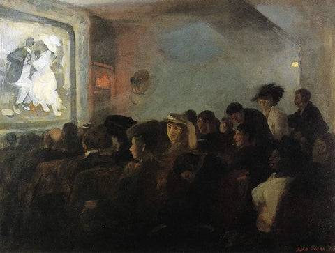 {{ product_title }} Fine Art Print | {{ product_vendor }} Jakero77 John Sloan - Nickelodeon Movies, Five Cents (1907) - 17" x 22" Fine Art Print Art Print  Jakero77