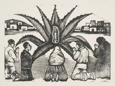 {{ product_title }} Fine Art Print | {{ product_vendor }} Jakero77 Jose Guadalupe Posada - Amazing Miracle Mary (1893) - 17" x 22" Fine Art Print Art Print  Jakero77