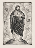 {{ product_title }} Fine Art Print | {{ product_vendor }} Jakero77 Jose Guadalupe Posada - Christ with Cherubs (1890s) - 17" x 22" Fine Art Print Art Print  Jakero77