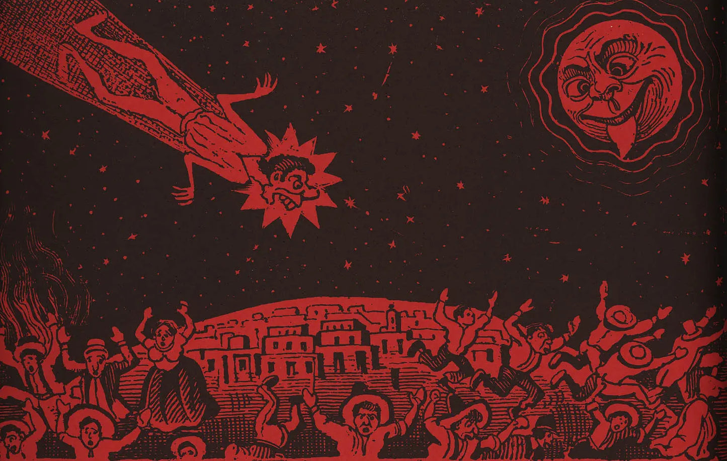 {{ product_title }} Fine Art Print | {{ product_vendor }} Jakero77 Jose Guadalupe Posada - Mama Earth & Halley's Comet (1889) - 17" x 22" Art Print Art Print  Jakero77
