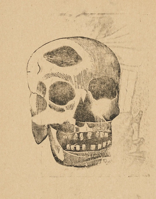{{ product_title }} Fine Art Print | {{ product_vendor }} Jakero77 Jose Guadalupe Posada - Skull (1890) Dia de Los Muertos - 17"x22" Fine Art Print Art Print  Jakero77