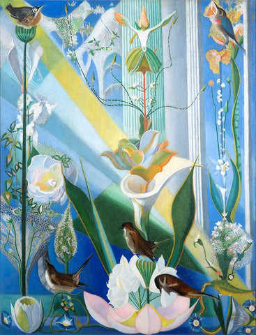 {{ product_title }} Fine Art Print | {{ product_vendor }} Jakero77 Joseph Stella - Dance of Spring, Song of the Birds (1924) - 17" x 22" Art Print Art Print  Jakero77