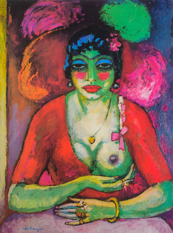 {{ product_title }} Fine Art Print | {{ product_vendor }} Jakero77 Kees van Dongen - Femme Fatale Nude (circa 1905) - 17" x 22" Fine Art Print Art Print  Jakero77