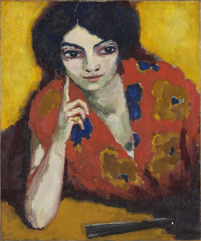 {{ product_title }} Fine Art Print | {{ product_vendor }} Jakero77 Kees van Dongen - The Finger on the Cheek (1910) - 17" x 22" Fine Art Print Art Print  Jakero77