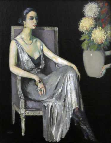{{ product_title }} Fine Art Print | {{ product_vendor }} Jakero77 Kees van Dongen - The Sphinx (1920) Fashion & Flowers - 17" x 22" Fine Art Print Art Print  Jakero77