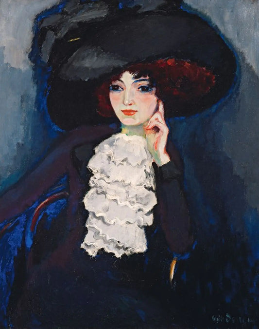 {{ product_title }} Fine Art Print | {{ product_vendor }} Jakero77 Kees van Dongen - Woman with Frill (1911) - 17" x 22" Fine Art Print Art Print  Jakero77