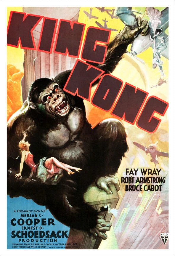 King Kong Classic Monster Movie Poster 1933 Fine Art Print