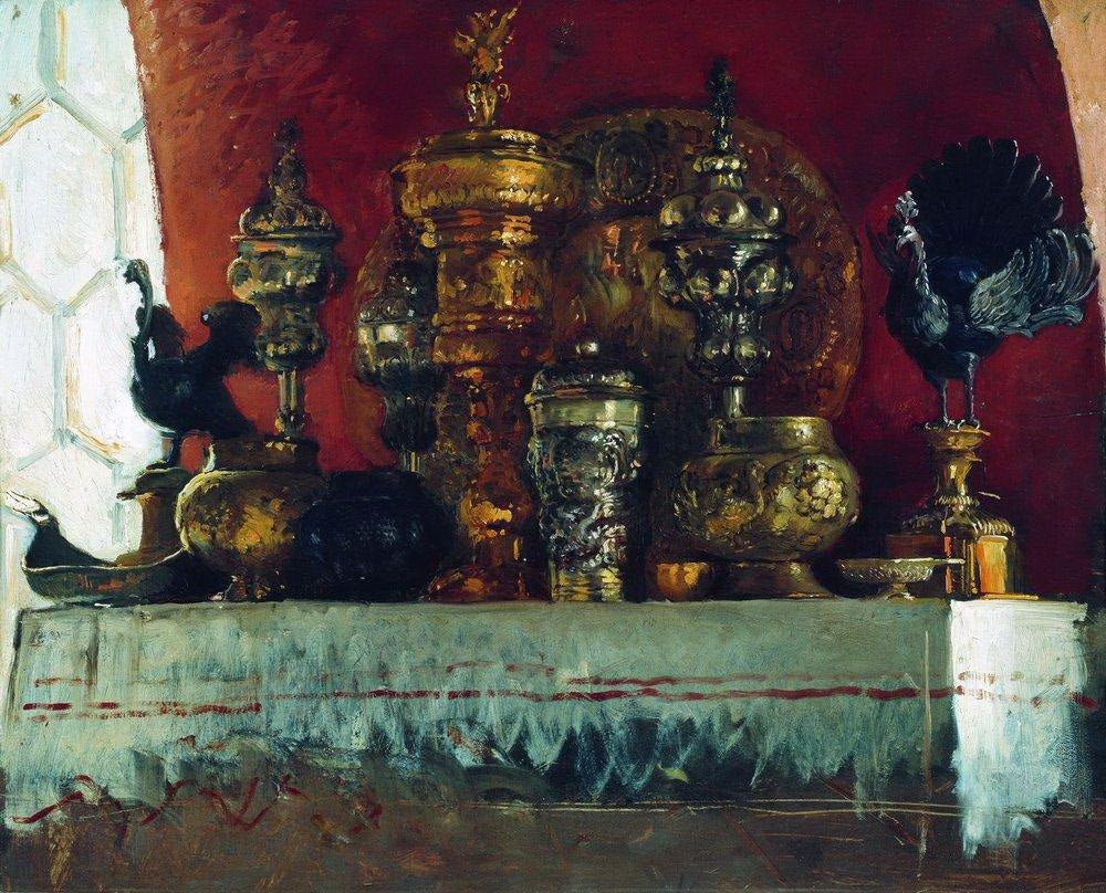 Konstantin Makovsky Cups 1883 Fine Art Print