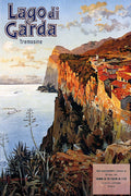 Lago di Garda Tremosine Italy Vintage Travel Wall Art 1924 Fine Art Print