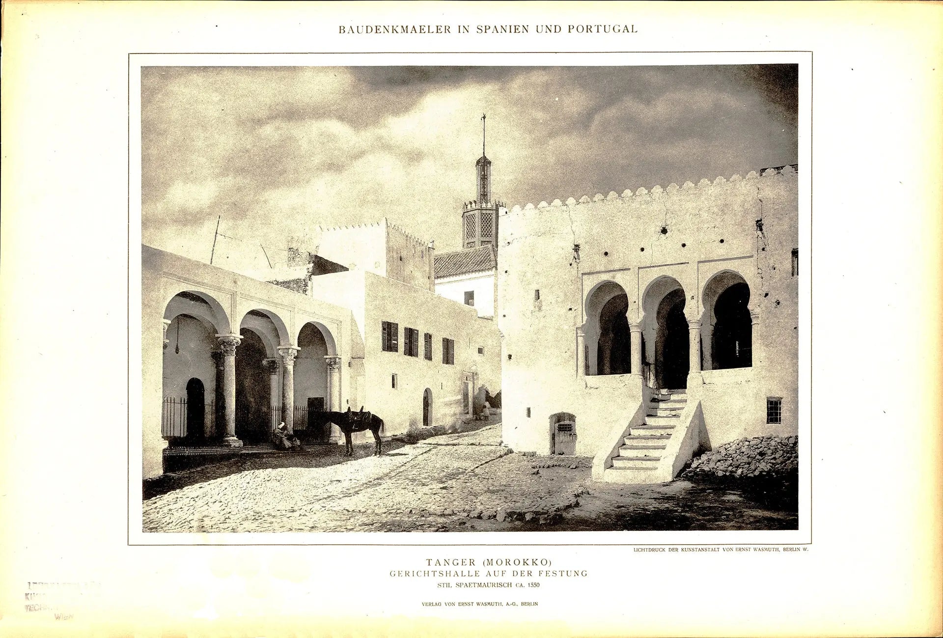 {{ product_title }} Fine Art Print | {{ product_vendor }} Jakero77 Lehnert & Landrock - Tangiers Morocco Fortress (1924) Fine Art Print Art Print  Jakero77