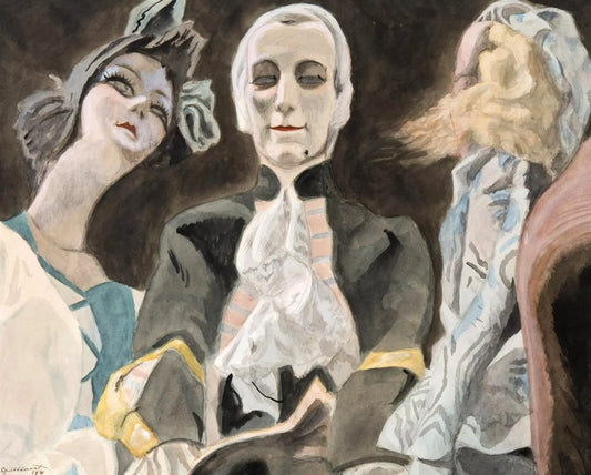 {{ product_title }} Fine Art Print | {{ product_vendor }} Jakero77 Léon Spilliaert - Drie Poppen - Trois Poupées (1931) Dolls Fine Art Print Art Print  Jakero77