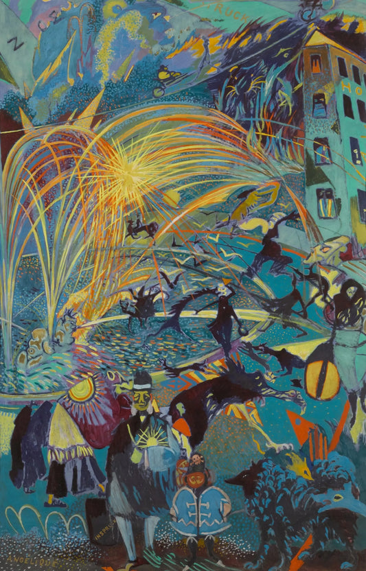 {{ product_title }} Fine Art Print | {{ product_vendor }} Jakero77 Léon Spilliaert - Feu d’Artifice Le Cirque (1927) Fine Art Print Art Print  Jakero77