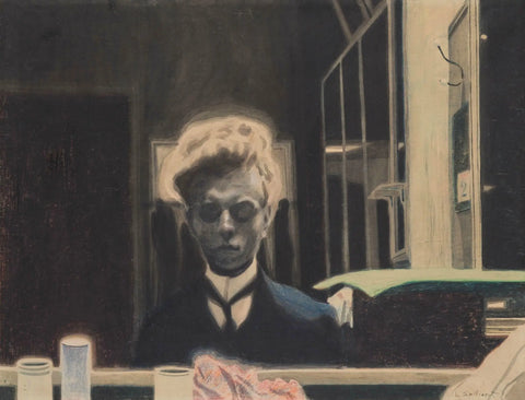 {{ product_title }} Fine Art Print | {{ product_vendor }} Jakero77 Léon Spilliaert - Self Portrait (1908) Fine Art Print Art Print  Jakero77