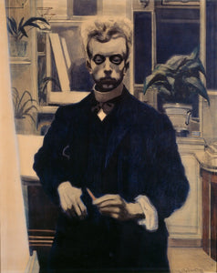 {{ product_title }} Fine Art Print | {{ product_vendor }} Jakero77 Léon Spilliaert - Self Portrait with Red Pencil (1908) Fine Art Print Art Print  Jakero77