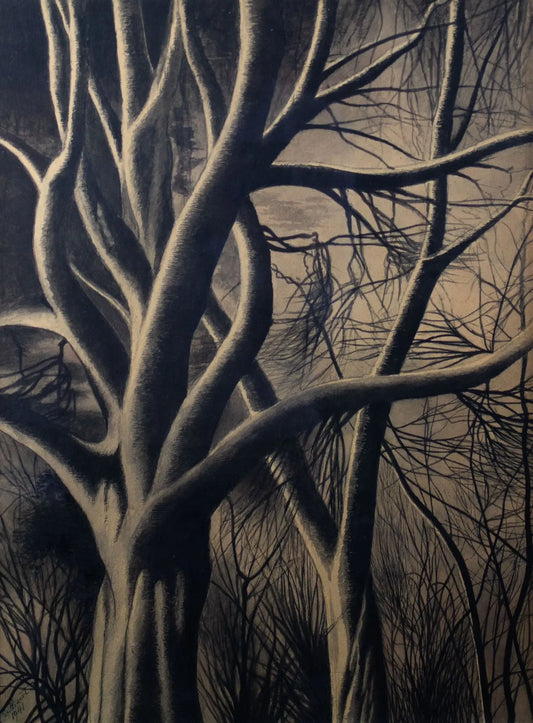 {{ product_title }} Fine Art Print | {{ product_vendor }} Jakero77 Léon Spilliaert - Trees and Branches (1941) Fine Art Print Art Print  Jakero77