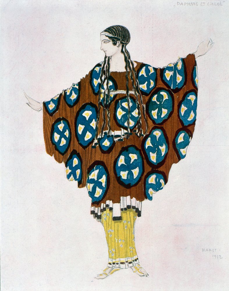 Leon Bakst Daphnis and Chloe Costume 1912 Fine Art Print