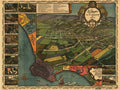 Los Angeles California Historic Panoramic Town Map 1871 Fine Art Print