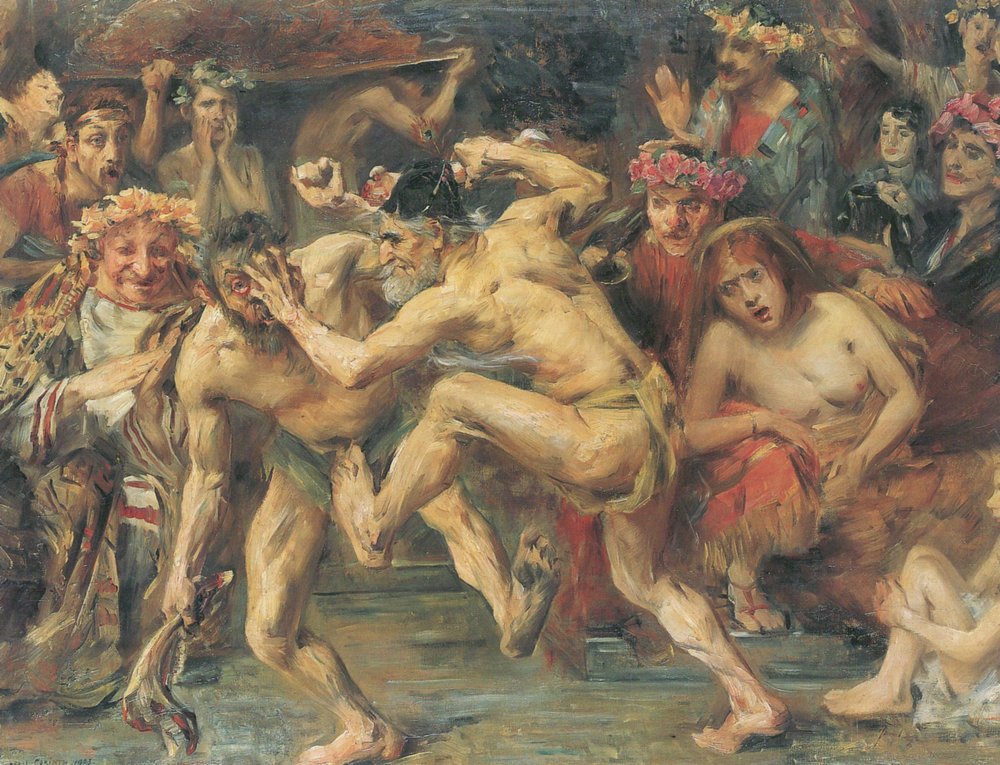 Lovis Corinth Odysseus Fighting with the Beggar 1903 Fine Art Print