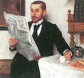 Lovis Corinth Portrait of the Painter Benno Becker 1892 Fine Art Print
