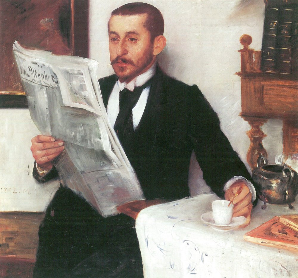 Lovis Corinth Portrait of the Painter Benno Becker 1892 Fine Art Print