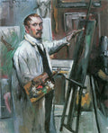 Lovis Corinth Self-Portrait in the Studio 1914 Fine Art Print