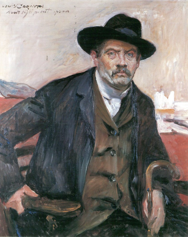 Lovis Corinth Self-Portrait in a Black Hat 1911 Fine Art Print