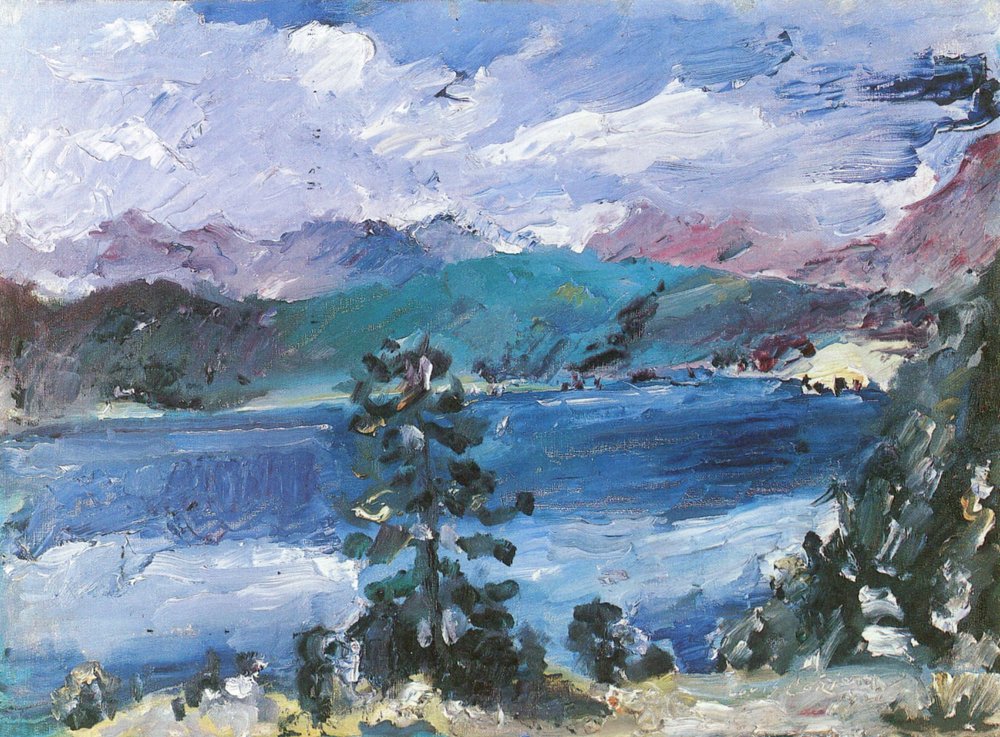 Lovis Corinth The Walchensee with a Larch Tree 1921 Fine Art Print