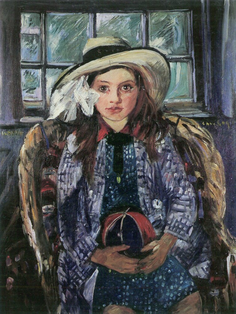 Lovis Corinth Wilhelmine with a Ball 1915 Fine Art Print