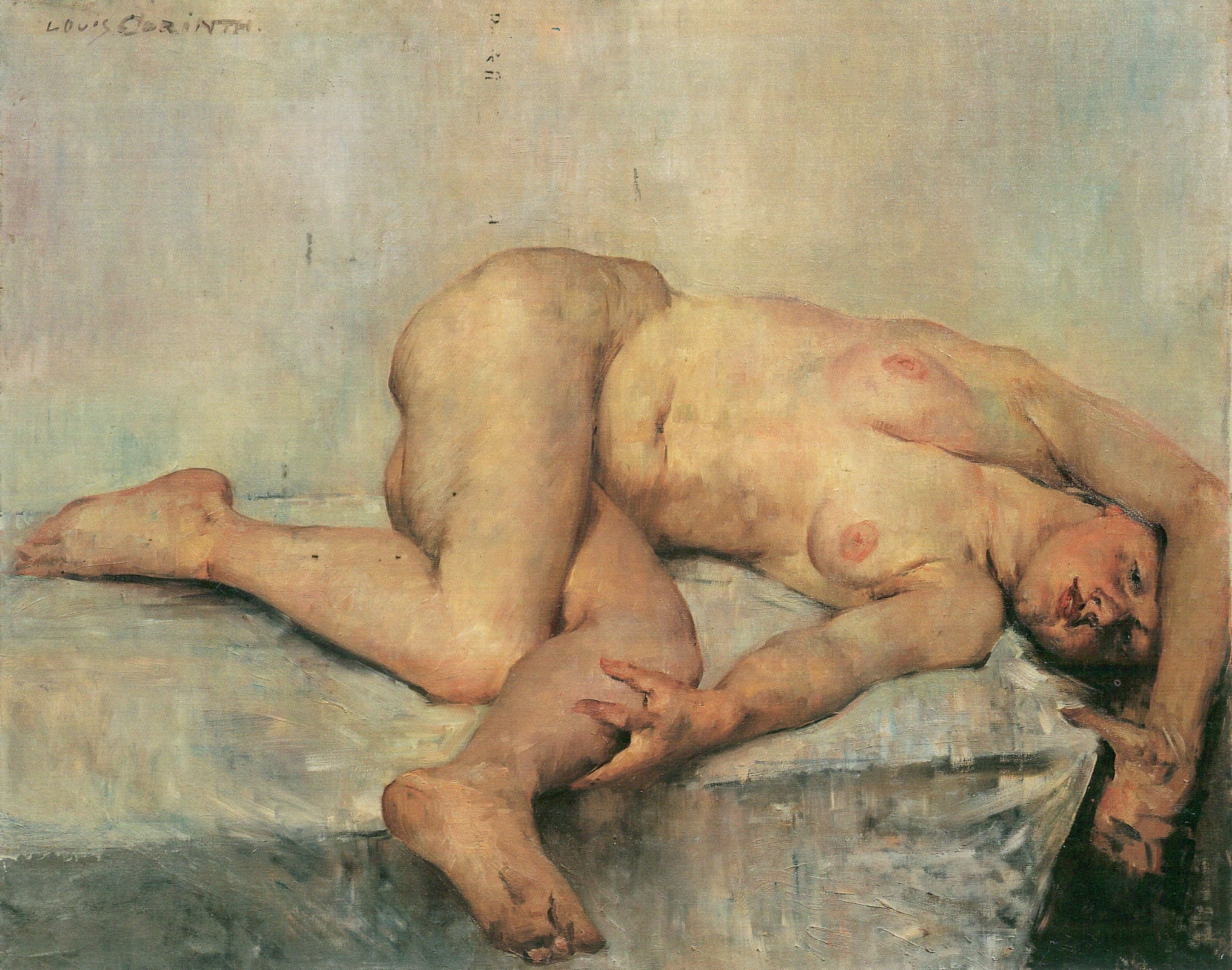 Lovis Corinth Reclining Female Nude 1907 Fine Art Print