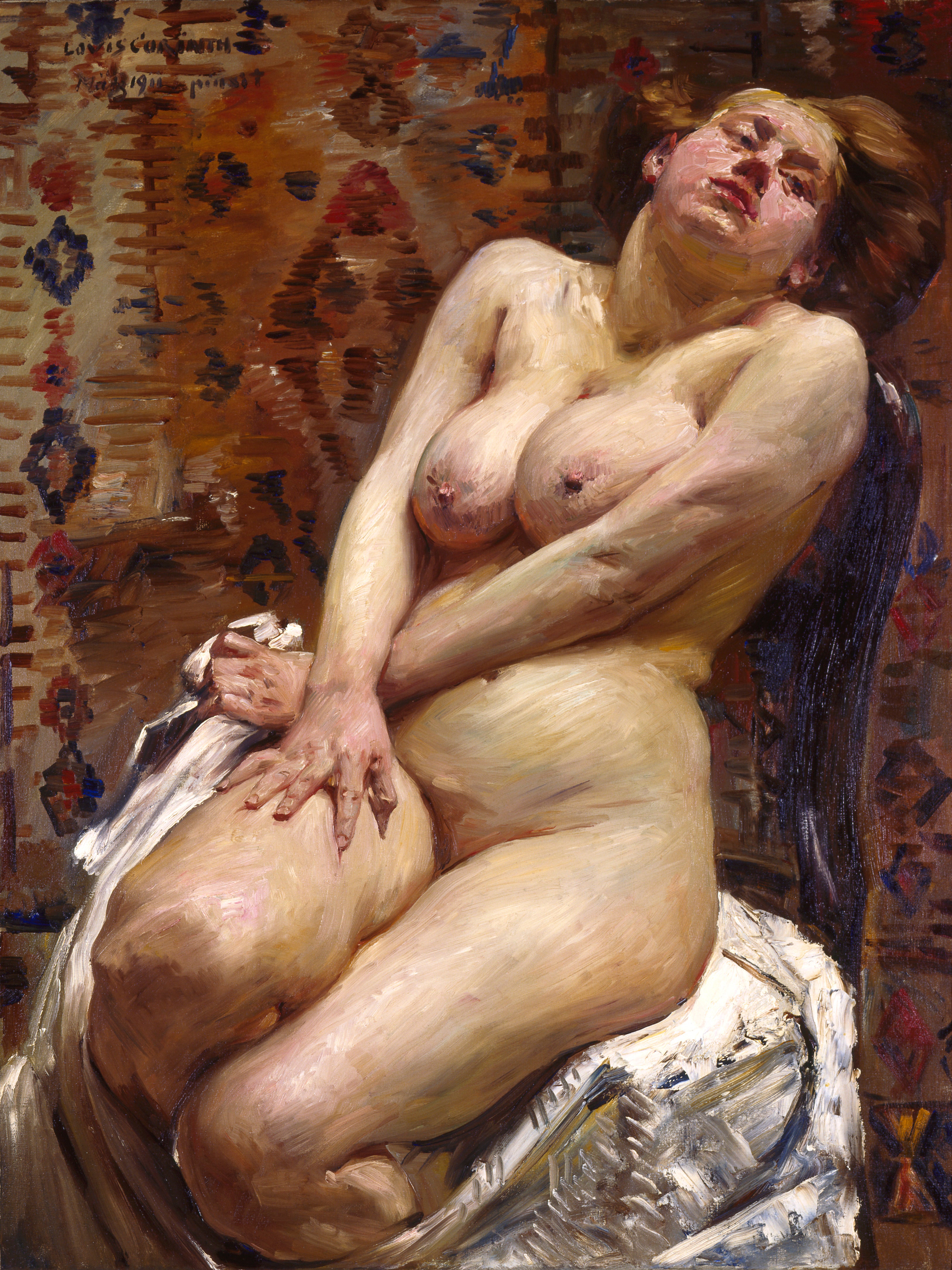 Lovis Corinth Nana-Female Nude 1911 Fine Art Print
