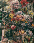 Lovis Corinth Still Life with Chrysanthemums and Amaryllis 1922 Fine Art Print