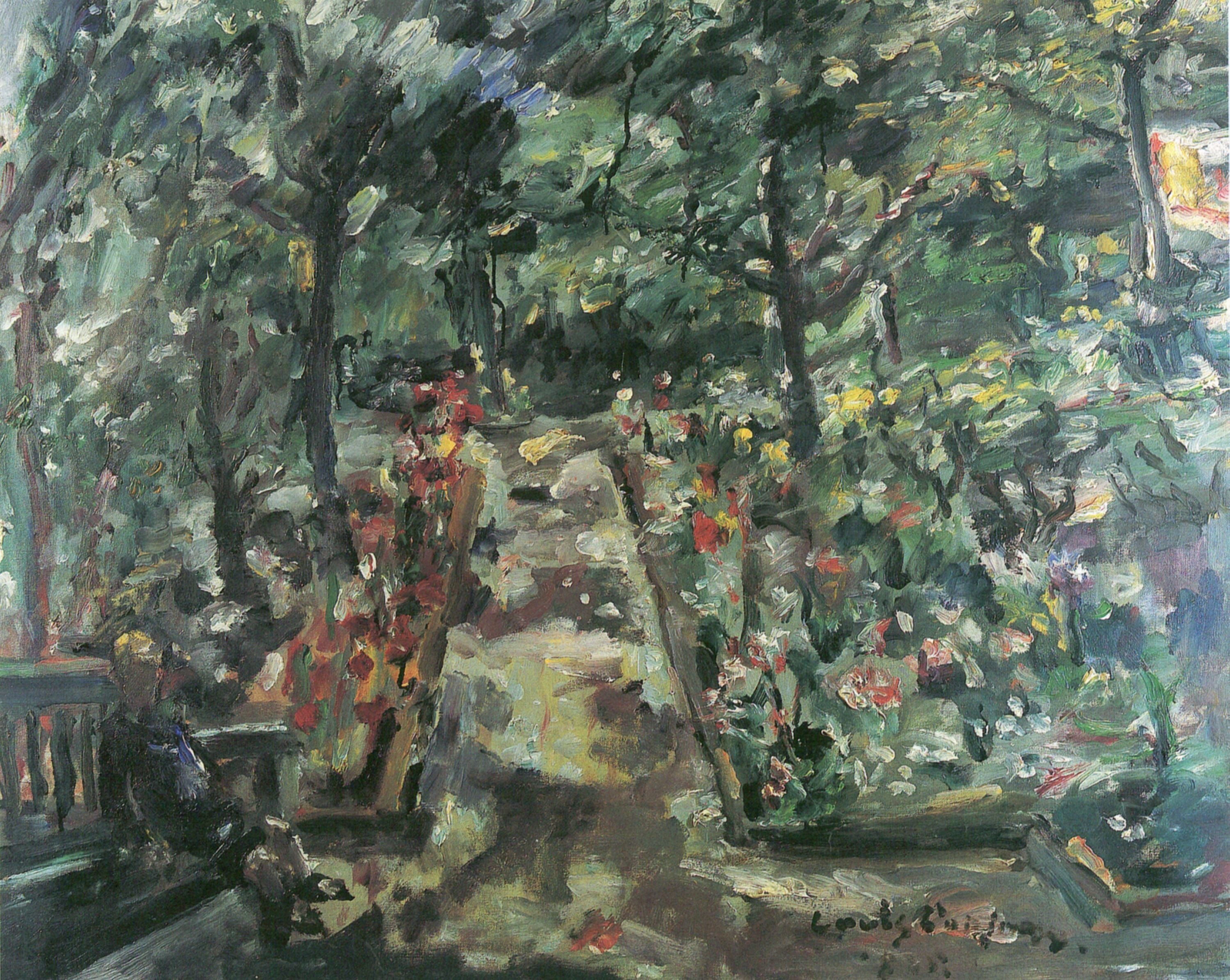 Lovis Corinth Garden in the West End of Berlin 1925 Fine Art Print