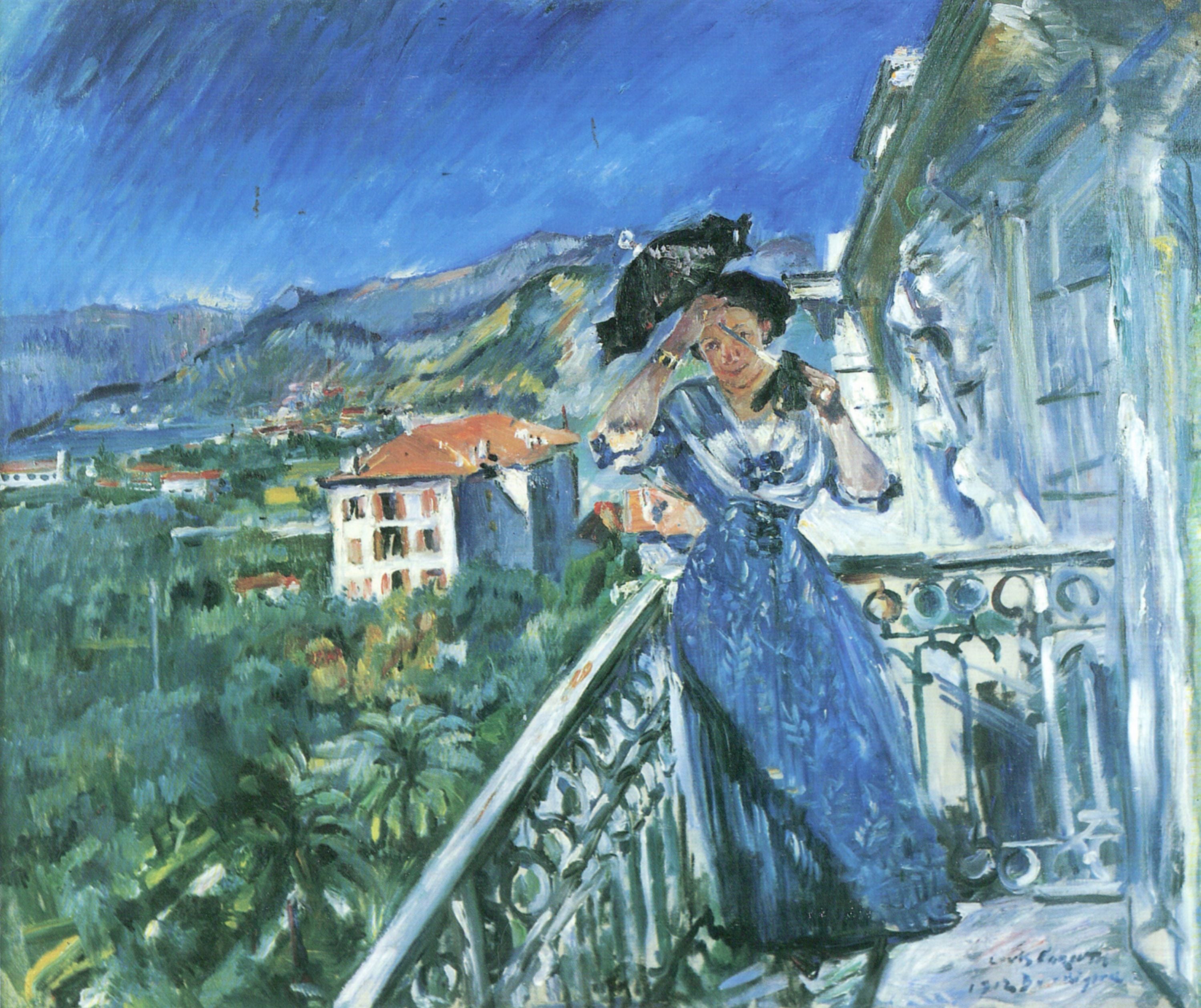 Lovis Corinth On the Balcony in Bordighera 1912 Fine Art Print
