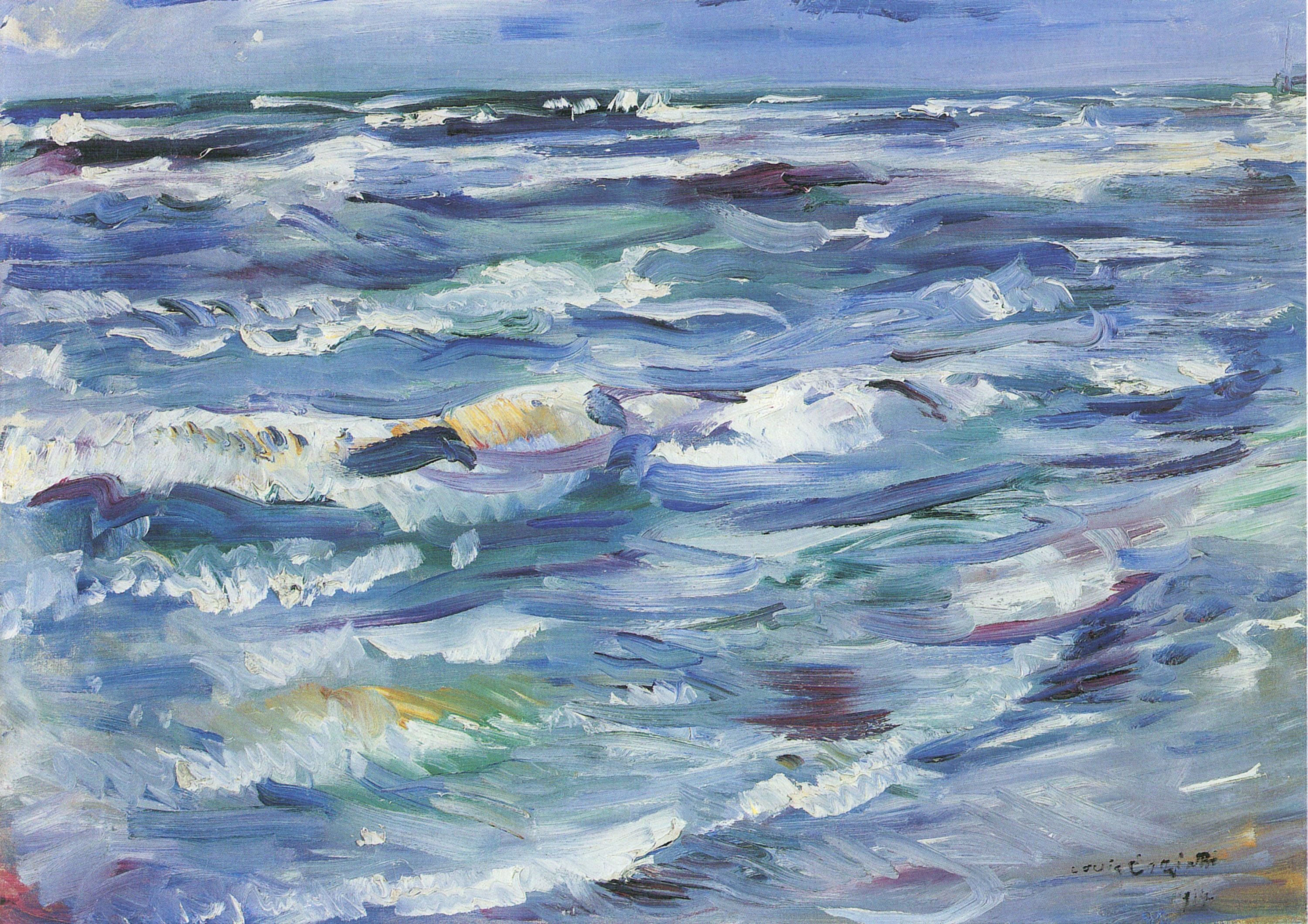Lovis Corinth The Sea near La Spezia 1914 Fine Art Print