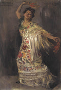 Lovis Corinth Tilla Durieux as a Spanish Dancer 1908 Fine Art Print