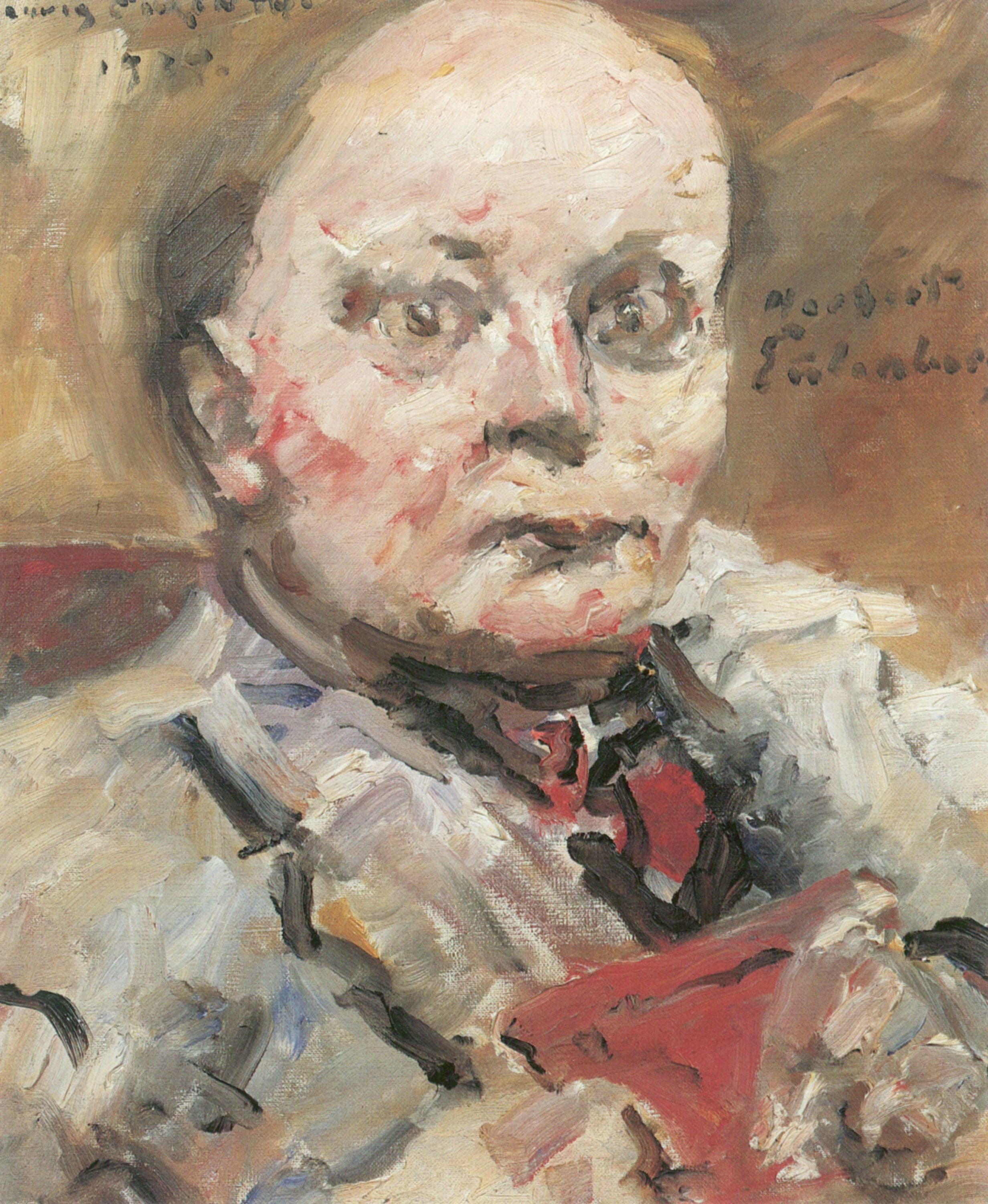 Lovis Corinth Portrait of the Poet Herbert Eulenberg 1924 Fine Art Print