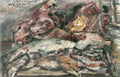 Lovis Corinth Meat and Fish at Hiller's Berlin 1923 Fine Art Print