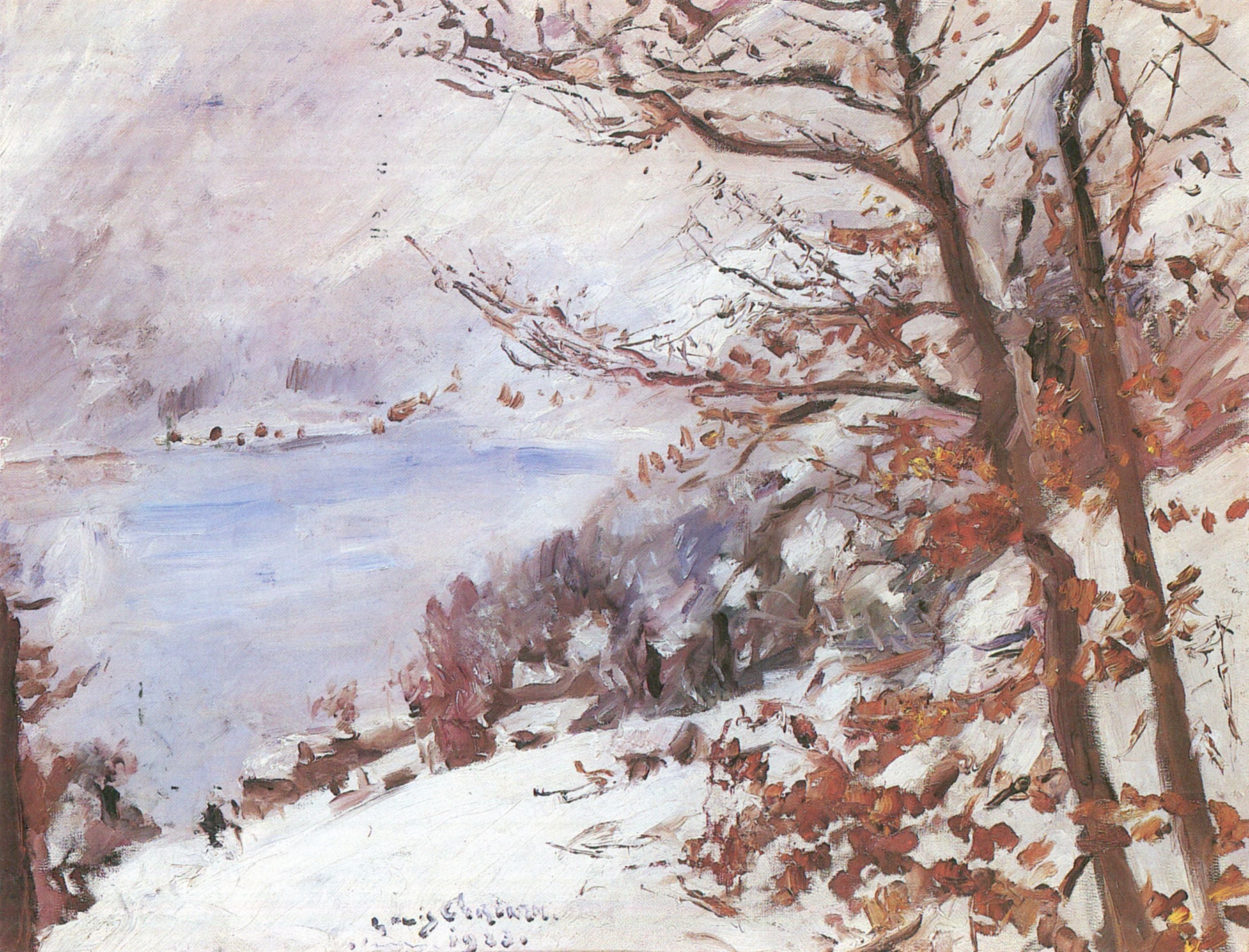 Lovis Corinth The Walchensee in Winter 1923 Fine Art Print