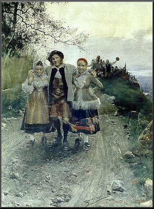Anders Zorn Lucky with the Ladies 1884 Fine Art Print