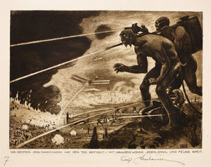 {{ product_title }} Fine Art Print | {{ product_vendor }} Jakero77 Ludwig Hesshaimer - Death Freed Spirits of the Machine (1921) - 17"x22" Art Print Art Print  Jakero77