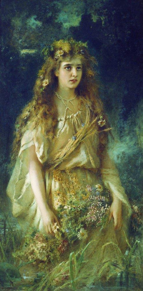Konstantin Makovsky Ophelia 1884 Fine Art Print