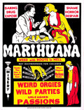 Marihuana Vintage Exploitation Movie Poster 1936 Fine Art Print