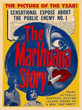 Marijuana Story Vintage Exploitation Movie Poster 1950 Fine Art Print