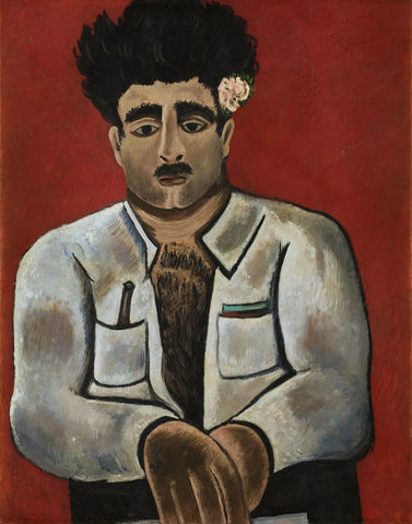 {{ product_title }} Fine Art Print | {{ product_vendor }} Jakero77 Marsden Hartley - Adelard the Drowned Master of the Phantom (1938) Fine Art Print Art Print  Jakero77