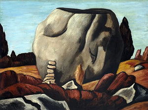 {{ product_title }} Fine Art Print | {{ product_vendor }} Jakero77 Marsden Hartley - Altar Boulder Dogtown (1931) Fine Art Print Art Print  Jakero77