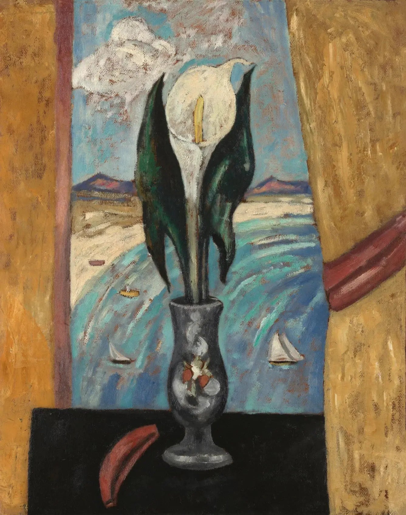 {{ product_title }} Fine Art Print | {{ product_vendor }} Jakero77 Marsden Hartley - Atlantic Window in New England Character (1917) Fine Art Print Art Print  Jakero77